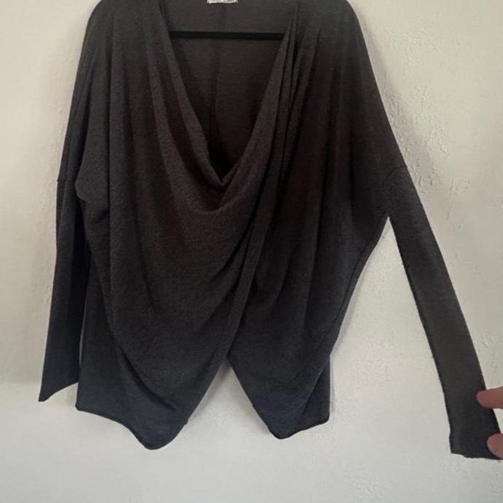 Goblincore earthy witchy draped cowl sweater Tea n Rose size medium